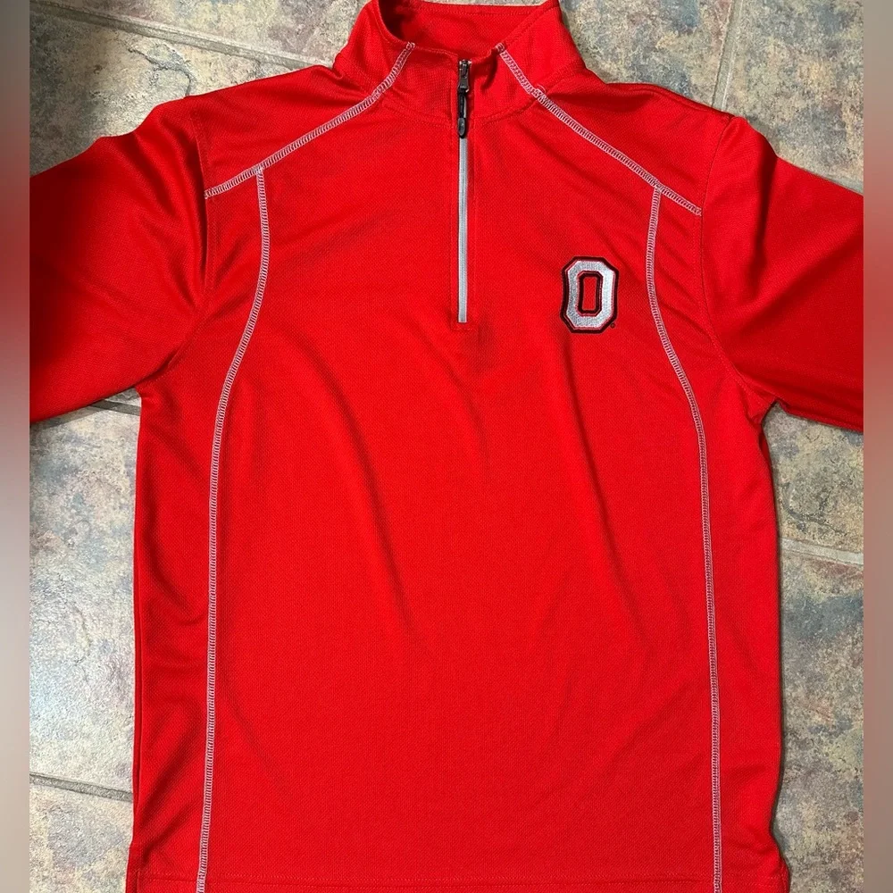 ohio state buckeyes long sleeve quarter zip - Picture 1 of 5